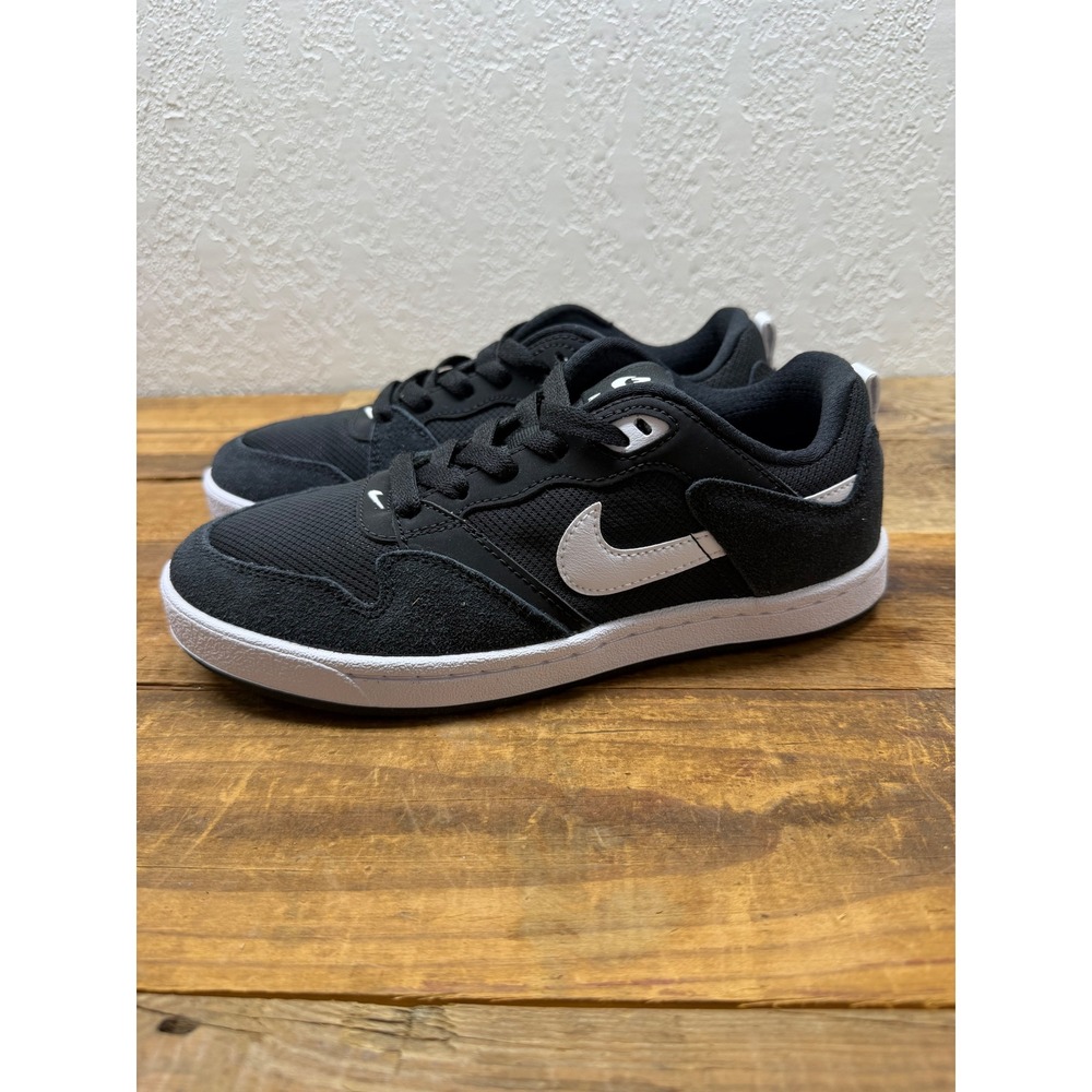 Nike SB Alleyoop Black White Skate Shoes CJ0882-001 Mens 4.5Y Kids Low Top